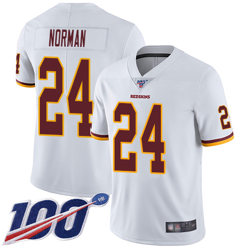 Washington Redskins Limited White Men Josh Norman Road Jersey NFL Football #24 100th Season Vapor